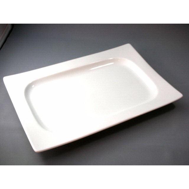 OZ089 白磁３４cmリム長角皿★アウトレット品★SKA | 