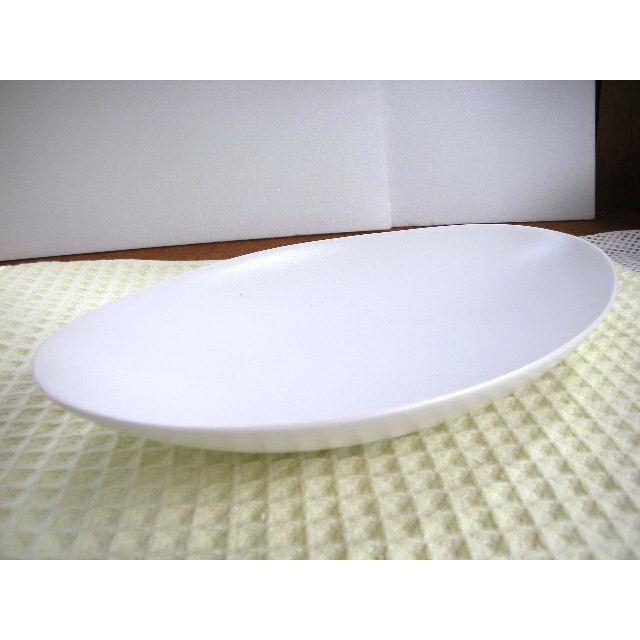 OZ109 白マット27.6ｃｍ楕円盛り付けプレート★アウトレット品★TYG | 