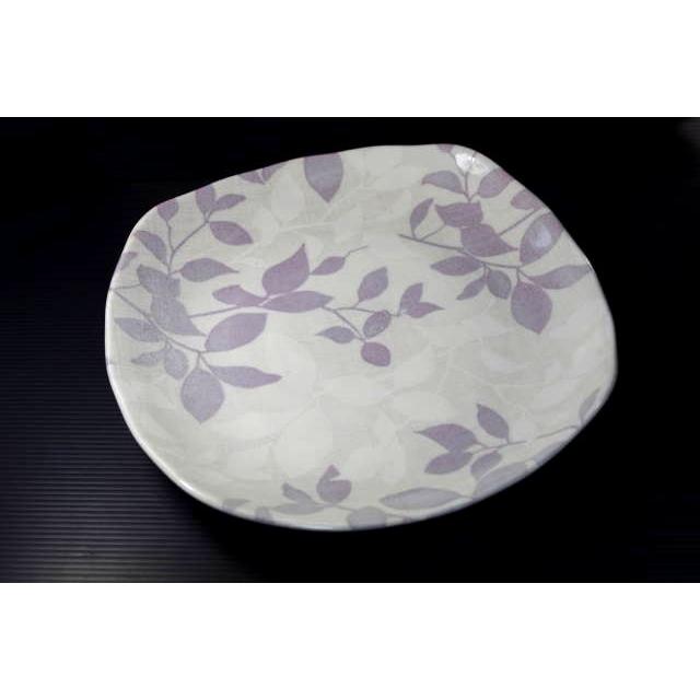 OZ126 パープル木の葉24ｃｍ皿TOH★アウトレット品★ | 