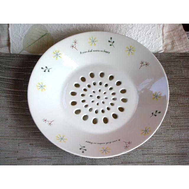 OZ134 生野菜盛り付け皿（写真の穴の空いた上の皿のみ）　アウトレット品 | 