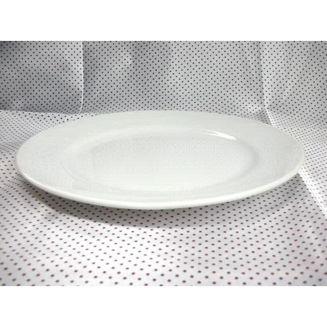 OZ164 ホワイト玉ブチリム26.6cm皿　★アウトレット品★ |  | 01