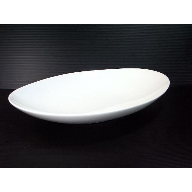 OZ183 ホワイト27.6ｃｍ楕円盛り付けプレート★アウトレット品★TYGクリーム色もミックス |  | 01