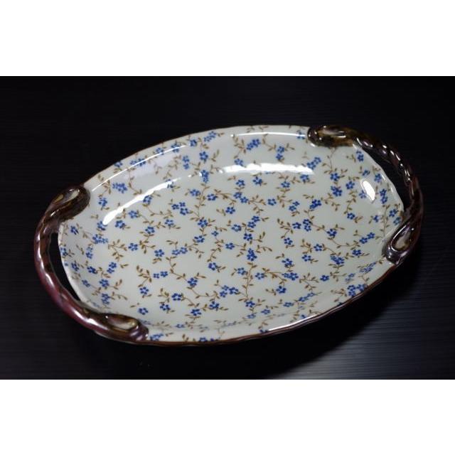 OZ220 憲小花21.7cm手付き楕円皿★アウトレット品こみ★AKS | 