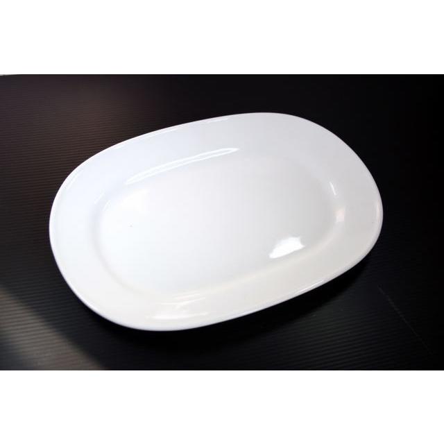 OZ257 白26.3cmリム楕円皿★アウトレット品★DKH | 