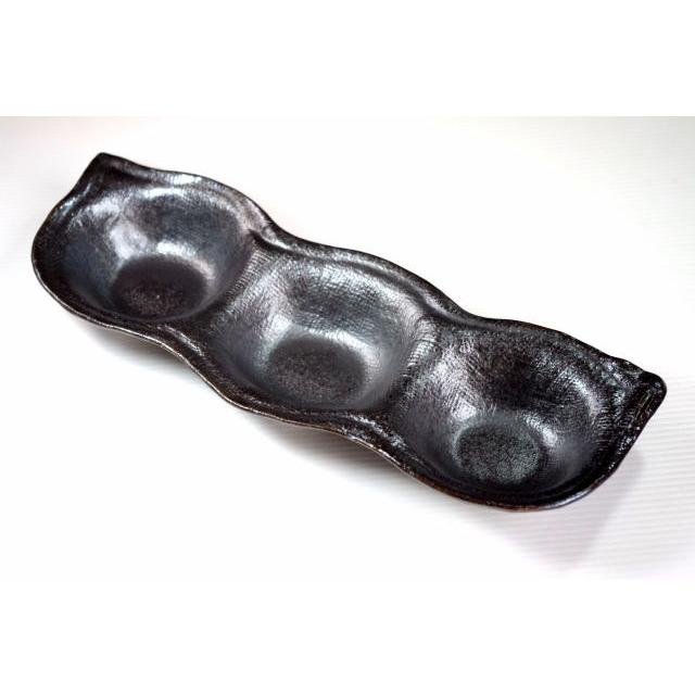 OZ262 そら豆三品皿　アウトレット品 |  | 06