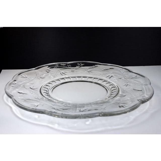 OZ273 フラワー・ガラス35.8cmパーティープレート★アウトレット品★ | 