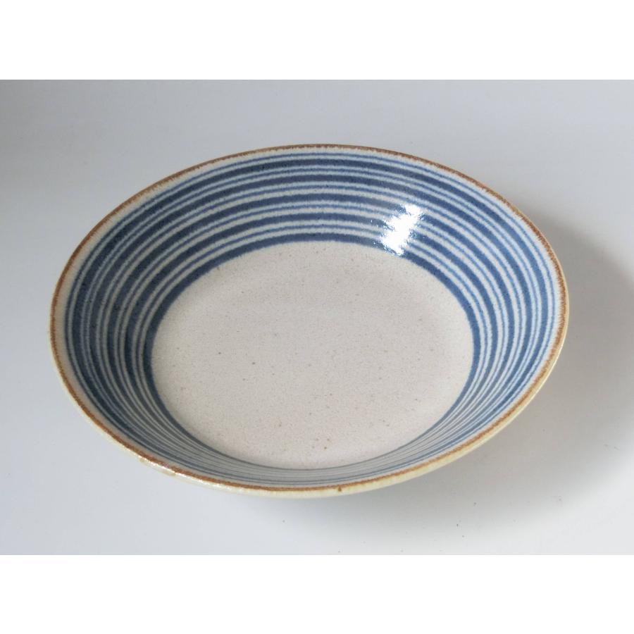 PS009C　ぱいかじ反り型70深皿　波　アウトレット品 |  | 01