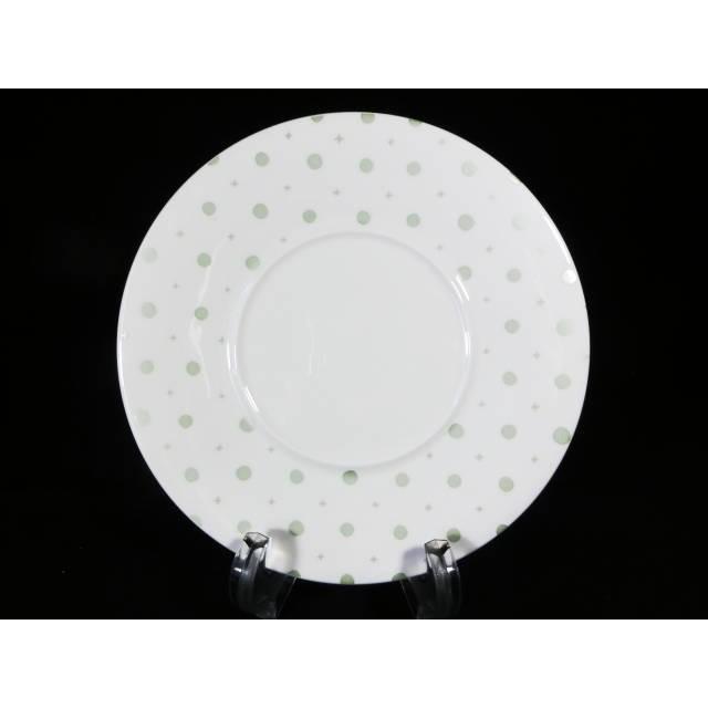 Bone Chinaファンタジアwideリムプレート22.5cm緑FA2211 [陶磁器/ブランド/プレート/パスタ/デザート/平皿/中皿/大皿/盛皿/洋食器/洋風/おしゃれ] | 