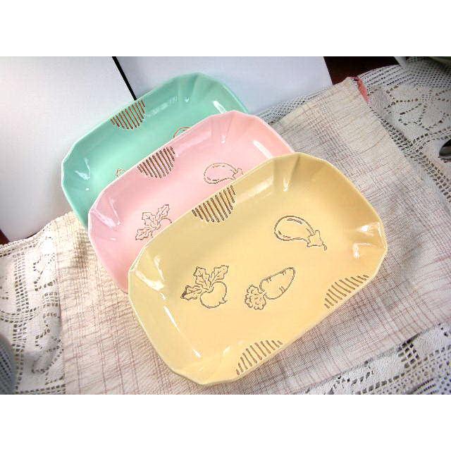 PS068　野菜長角パスタ皿　★アウトレット品★ | 