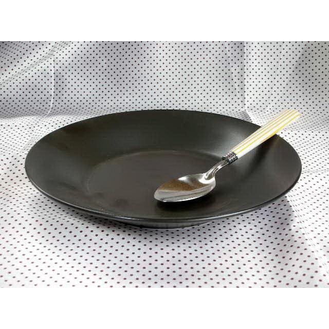 PS092　マットブラック24cm深皿・カレー皿★アウトレット品★ | 