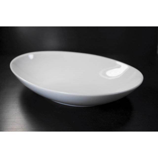 PS094　ホワイト長めの楕円26ｘ17.5ｘH5.4cm盛皿・カレー皿★アウトレット品★ | 