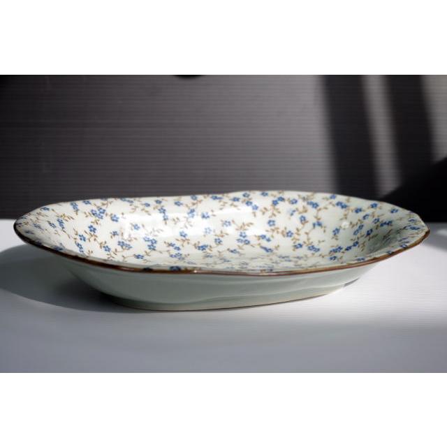 PS108　有田「祥窯」の憲小花24cm楕円カレー皿　　アウトレット込み |  | 04