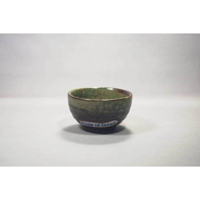 SK005　和食器盃・平ぐい盃　織部 [美濃焼/日本製/陶磁器/和食器/和風/緑/グリーン/お猪口/おちょこ/酒器/日本酒/居酒屋/旅館/料亭/業務用/大口注文] |  | 02