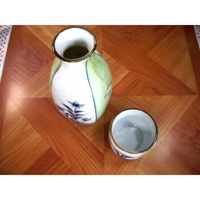 SK016　ヒワ桔梗徳利・盃1：1セット |  | 01