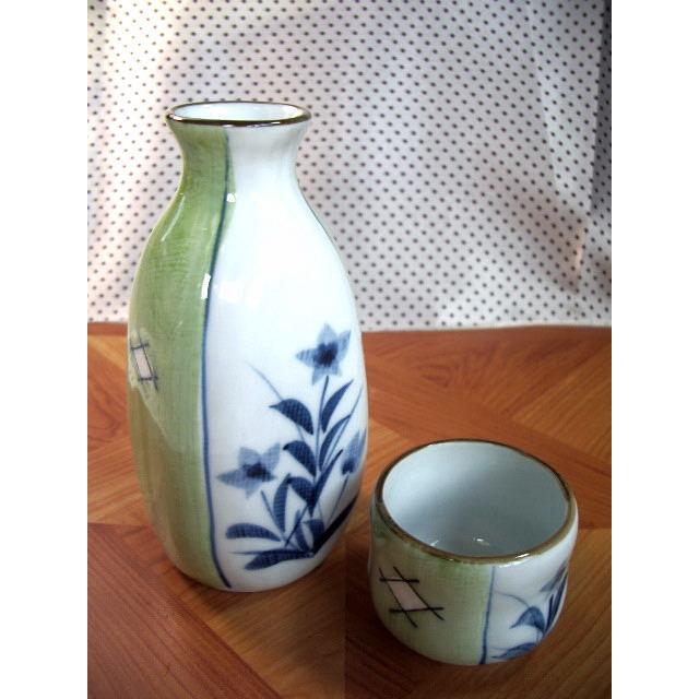 SK016　ヒワ桔梗徳利・盃1：1セット |  | 02