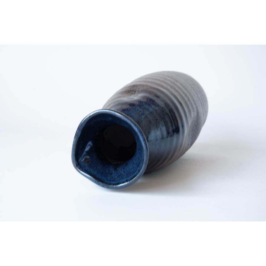 SK034　ブルー塗分2合ぺこ徳利 |  | 01