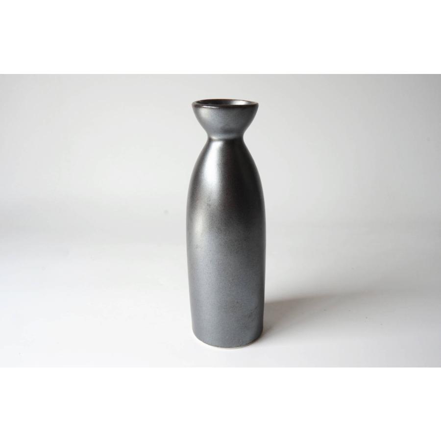 SK050　銀黒ストレート徳利２合 | 