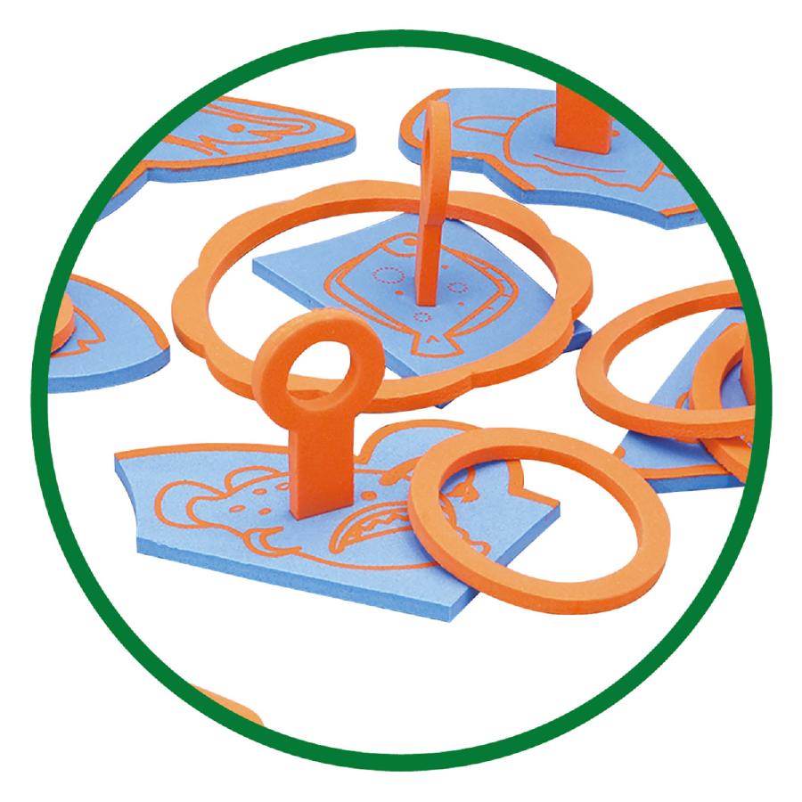 EVAフィッシングパズルわなげ (メール便可能) アーテック 輪投げ おもちゃ 魚釣り ゲーム 幼稚園 小学生 |  | 02