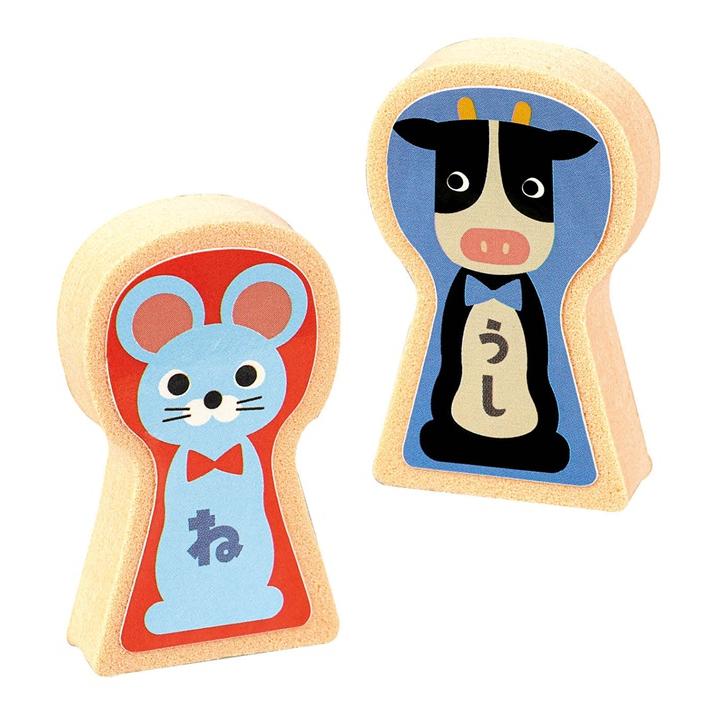 干支こけしゲームセット (ネコポス可) アーテック おもちゃ ドミノ倒し