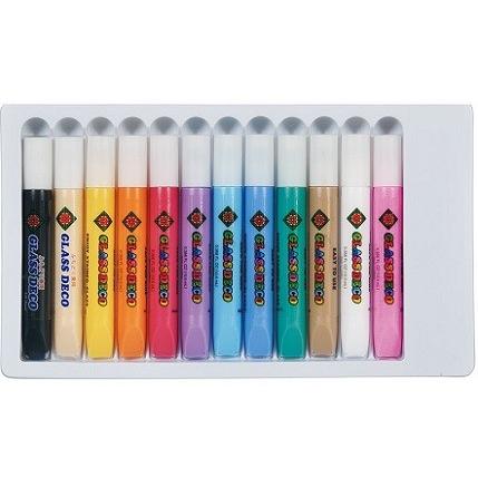 グラスデコ 12色 ヤマト (1個までメール便可) 絵具 窓 シール ステンドグラス |  | 01