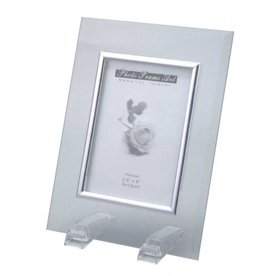 ガラスフォトフレーム(1個までメール便可) ガラスフォトフレーム フォトフレーム 写真立て 写真 シンプル おしゃれ プレゼント 記念品 インテリア アーテック | 
