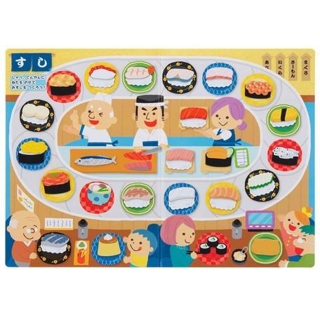 マグネットでぺったんこ おすしやさん(3個までメール便可)銀鳥産業 おもちゃ 知育玩具 絵本 知育絵本 |  | 01