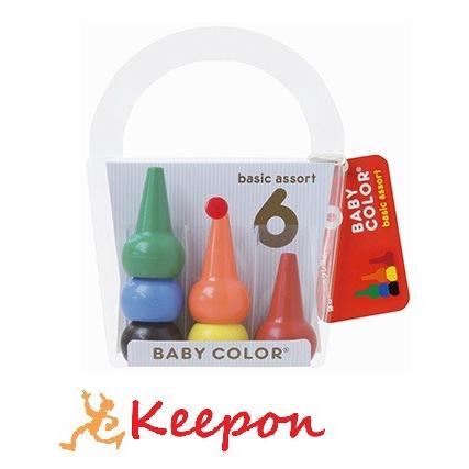 ベビーコロール ベーシック・アソート 6色 あおぞら クレヨン | 