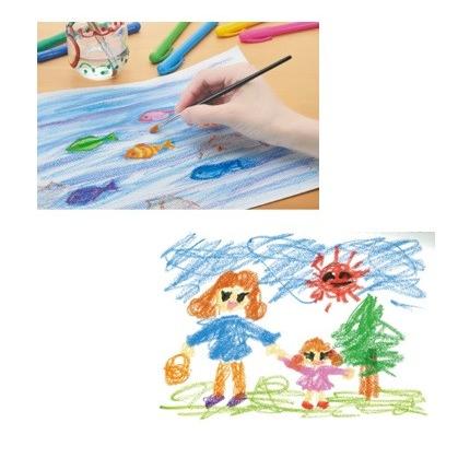 水性クレヨン シルキーツイスター 12色セット(メール便可) クレヨン ヤマト 水彩絵具 パステル |  | 02