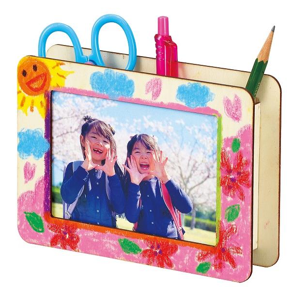 木製小物入れ L判 ホワイトシート付 アーテック プレゼント 母の日 父の日 幼稚園 保育園 記念品 敬老の日 小学生 お絵かき 卒業記念 写真立て フォトフレーム |  | 02