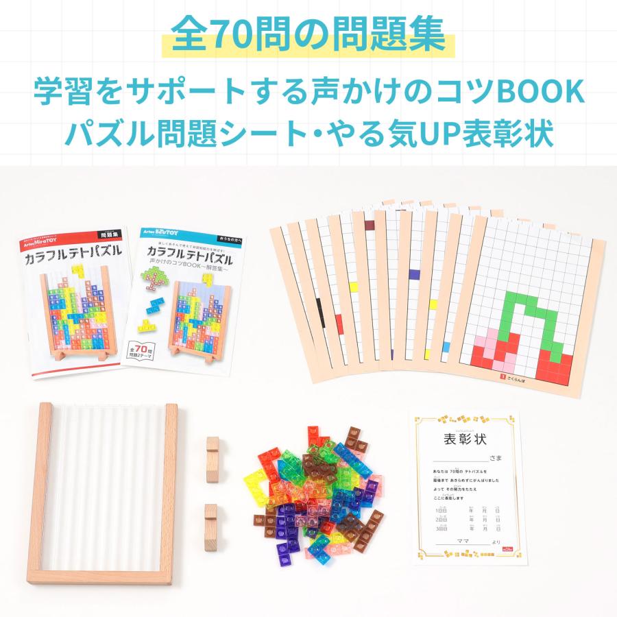 Artec MiraTOY カラフルテトパズル アーテック パズル おもちゃ 学習