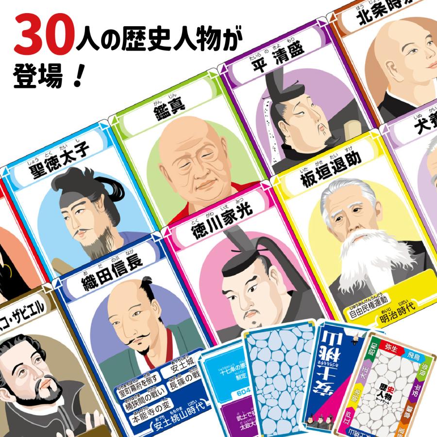 歴史人物　カードゲーム(5個までメール便可) ア ーテック カードゲーム 小学生 幼稚園 保育園 子ども おもしろ お正月 歴史 社会 |  | 01