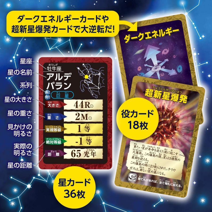 ほしくらべ (7個までメール便可) ア ーテック カードゲーム 小学生 幼稚園 保育園 子ども おもしろ お正月 星 理科 |  | 02