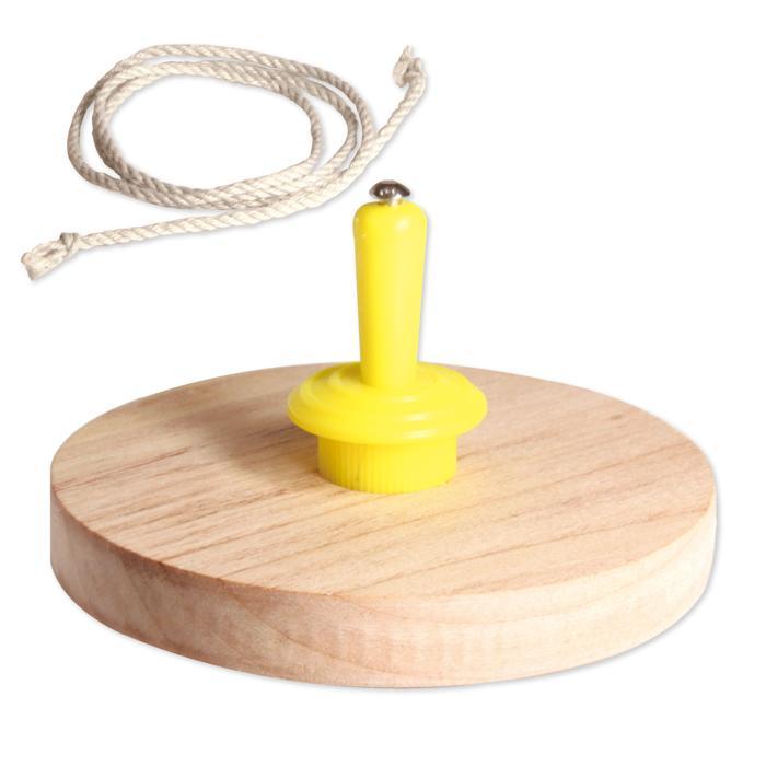 糸引きゴマ 無着色 φ73 アーテック 木のコマ こま 駒 伝承玩具