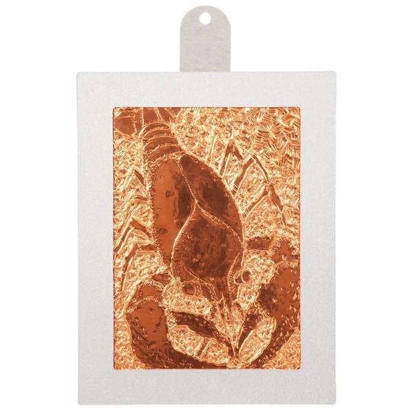 ヘラ押し銅箔レリーフ板セット (38153) (メール便可) 伝統工芸　工作　彫刻　彫金 | 