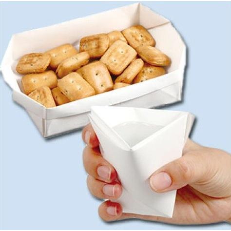 非常用食器折り紙(15個までメール便可) アーテック 防災 災害 用品 グッズ 避難 水 非難 給水袋 |  | 01