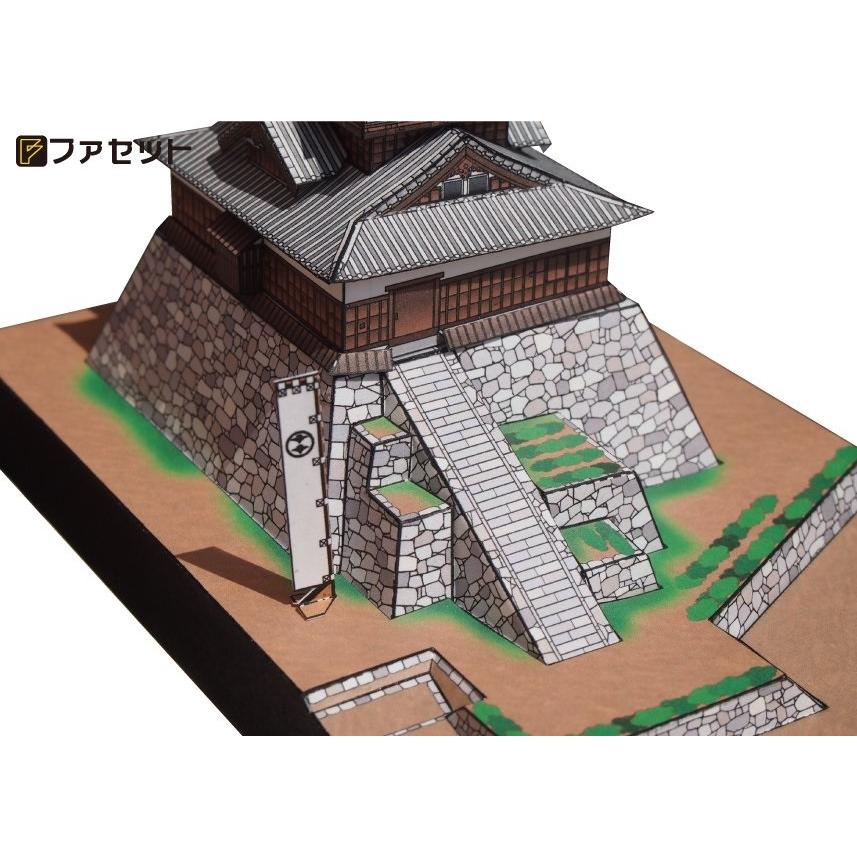 工作キット 国重文 丸岡城 ペーパークラフト 1/300 日本名城