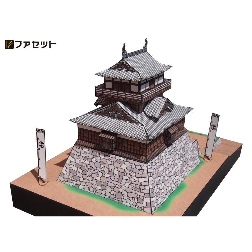 工作キット 国重文 丸岡城 ペーパークラフト 1/300 日本名城