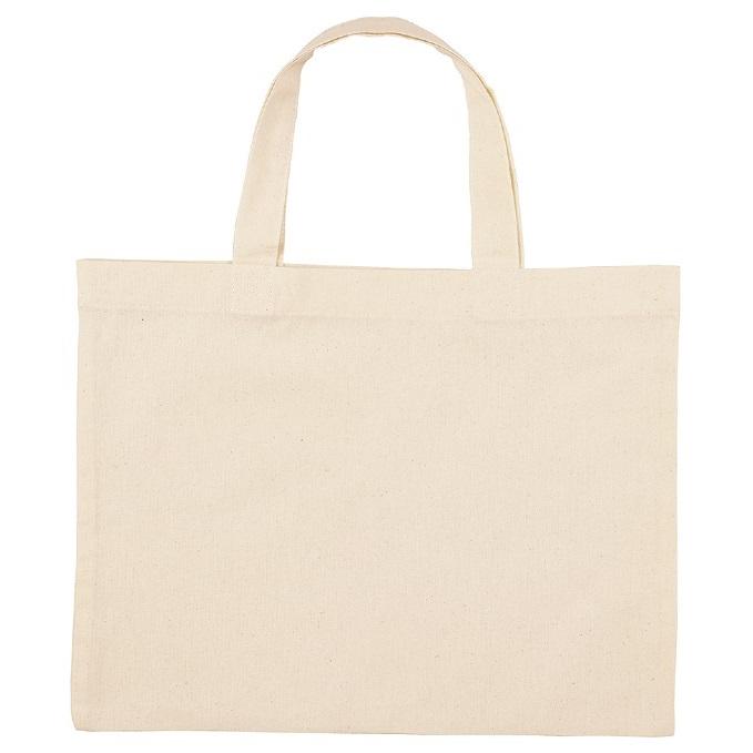 エコバッグ A4 横 (1個までメール便可) 　 アーテック バッグ 綿 無地 安い 肩掛け トートバッグ キナリ |  | 01