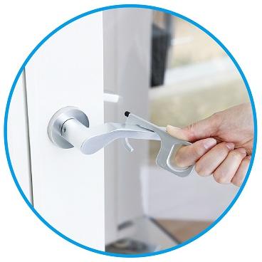 非接触型フック タッチペン付(30個までメール便可) 感染対策 コロナ対策 コロナウィルス 携帯便利 便利グッズ ボタン 触れない カラビナ スイッチ ドアノブ |  | 02