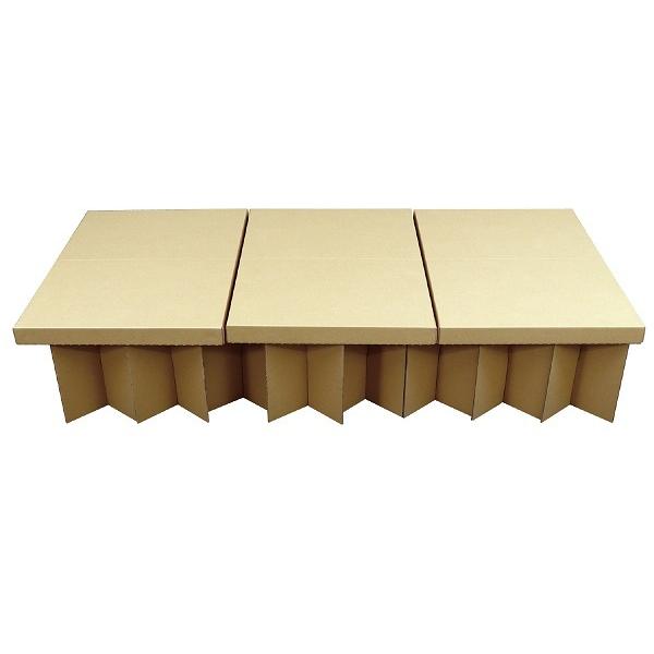 【個人宅不可・代引き不可】ATエコダンベッド 防災用品 アーテック 避難用品 グッズ 折り畳みベッド 持ち運び 簡易ベッド 避難所 ダンボール 段ボール |  | 03