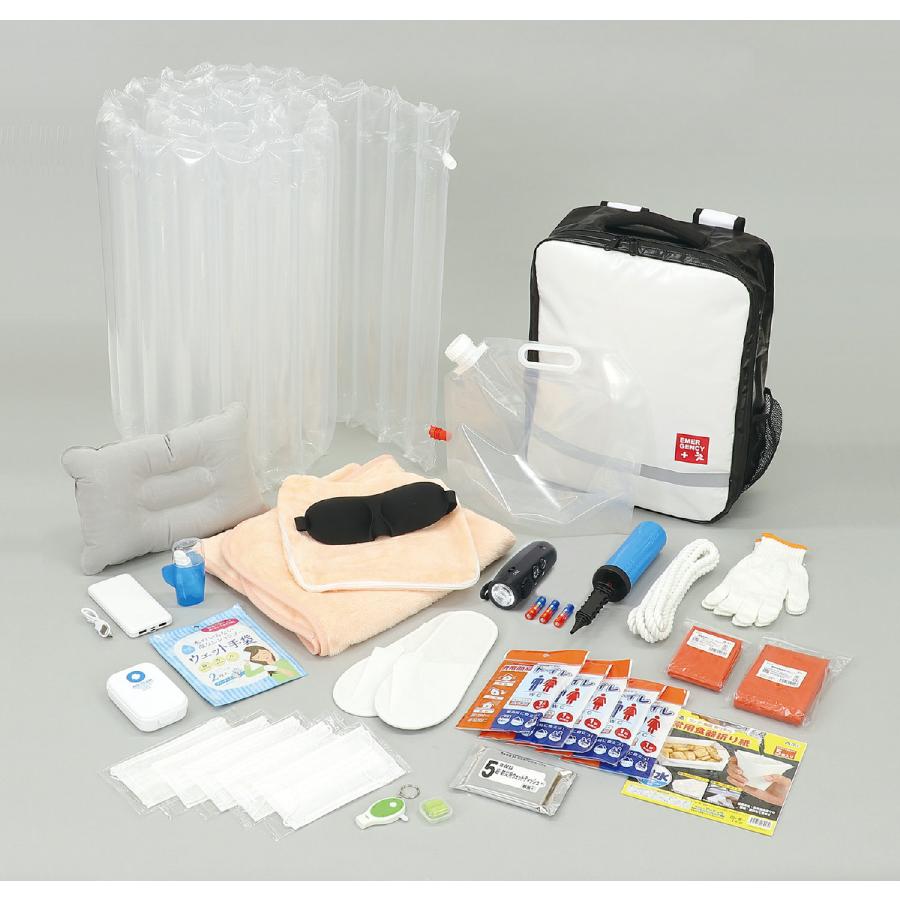 防災セット41点 アーテック 防災用品 エアーマット ラジオ ライト 女性 男性 防災リュック 簡易トイレ 非常持出袋 1人用 災害 避難グッズ 懐中電灯 救急セット |  | 09