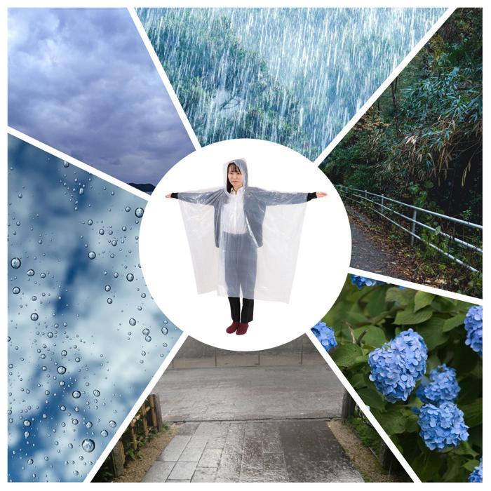レインポンチョ (12個までメール便可) アーテック 防災 防災用品 コンパクト 薄手 イベント カッパ 雨具 透明 |  | 06