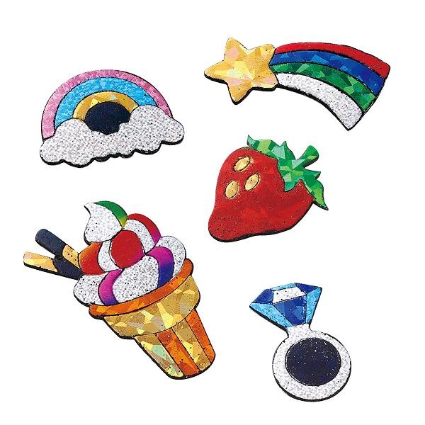 ホイルアート スイーツ&ジュエリー(8個までメール便可) ハンドメイド 作品 塗り絵 ぬりえ キラキラ 可愛い 子ども 簡単 小学生 工作 アーテック |  | 02