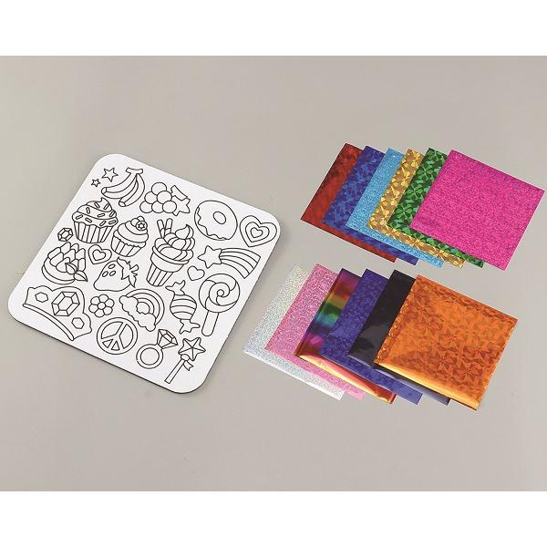 ホイルアート スイーツ&ジュエリー(8個までメール便可) ハンドメイド 作品 塗り絵 ぬりえ キラキラ 可愛い 子ども 簡単 小学生 工作 アーテック |  | 08