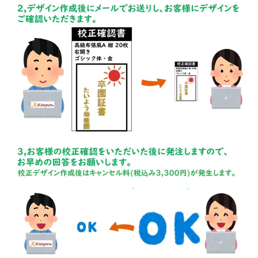 名入れ可 証書ファイル 高級布張風 中(片面A4) 無地 証書ホルダー 証書ケース 証書入れ 卒業証書 卒園証書 卒業式 卒園式 小学校 中学校 幼稚園 保育園｜keepon｜08