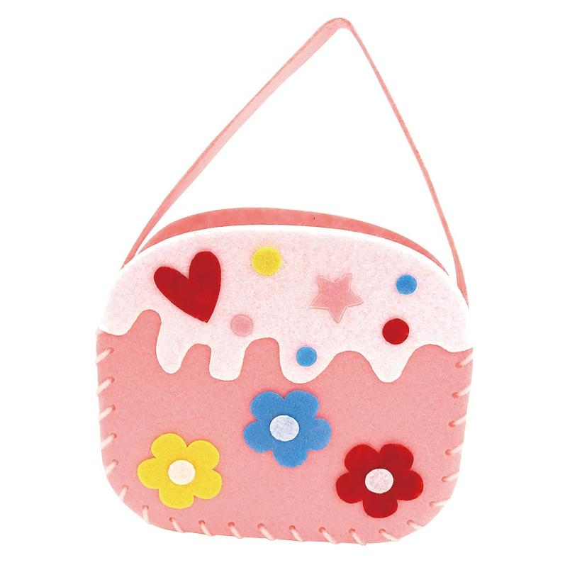 てづくりフェルトバッグ 全3種 (5個までネコポス可) キリン フラワー