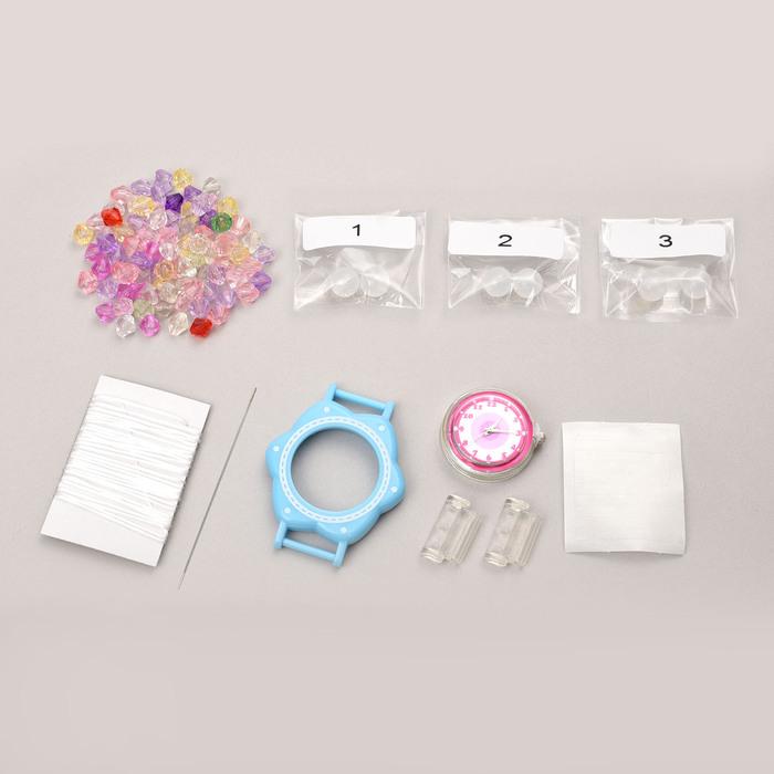 太陽光で色が変わる！？ファンシービーズ時計キット （メール便可) アーテック かわいい ハンドメイド 手作り 工作 自由研究 女の子 キット ガールズクラフト |  | 07