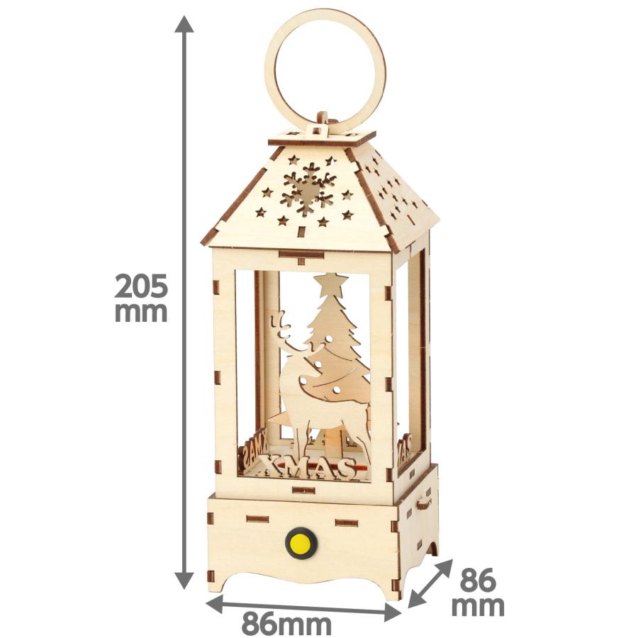 木製クリスマスランタンクラフトキット アーテック クリスマスグッズ イベント ワークショップ 工作 飾り 冬休み 小学生 子供 子ども スノードーム 手作り |  | 04