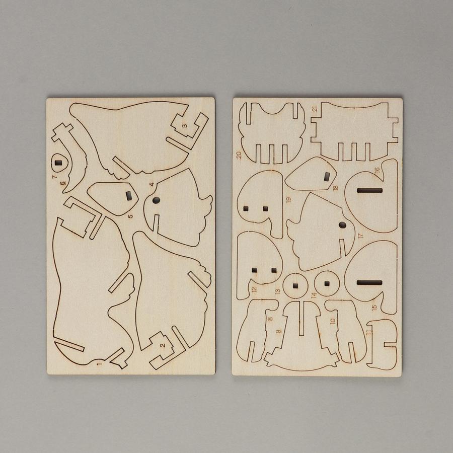 木製3Dパズル レトリバー(12個までメール便可) アーテック 玩具