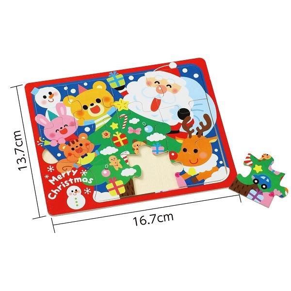 木製クリスマスジグソーパズル クリスマスツリー (10個までメール便可) クリスマス イベント 景品 プレゼント クリスマスプレゼント アーテック 子ども 幼稚園 |  | 01